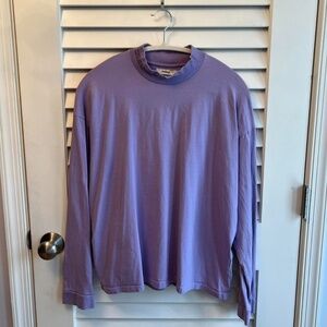 light purple / lavender PANGAIA mock neck top [M]